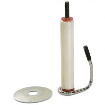 Portarollos de mano con disco de bloqueo