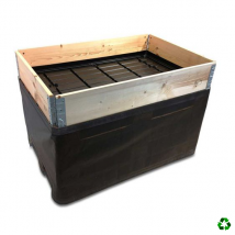 Bandeja de agua Europalet borde simple 3 mm negro 